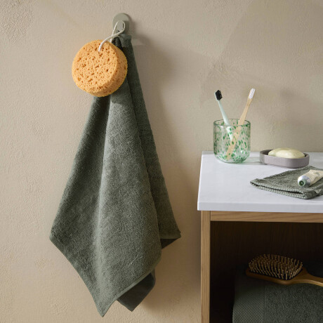 NOUS Living handdoek donkergroen (100x50 cm)