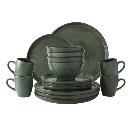 Dutch Rose Serenity serviesset (16-delig) Groen