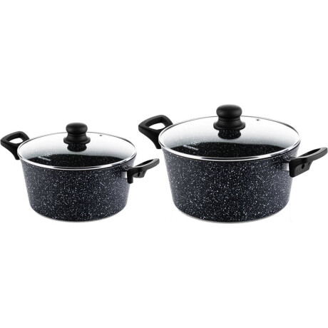 Westinghouse Kookpannenset Black Marble - ø 24 en 28 cm - Inductie en alle andere warmtebronnen