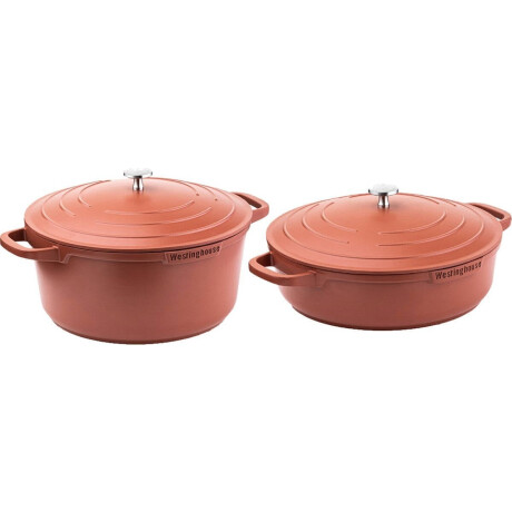 Westinghouse Pannenset Performance (Braadpan + Hapjespan) ø 28 cm - Rood - Inductie en alle andere warmtebronnen