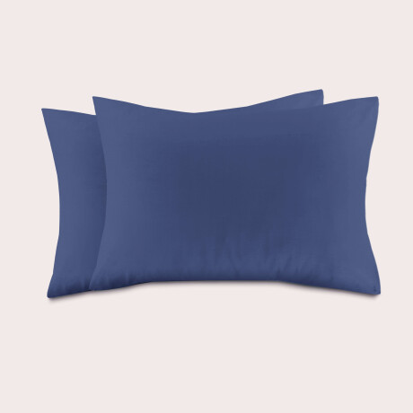 NOUS Living katoenen kussensloop donkerblauw (set van 2) (60x70 cm)