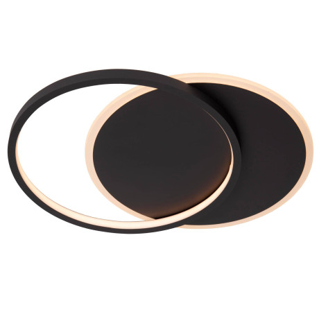 Lucide AXELLE - Plafonnière - LED Dimb. - 1x24W 2700K - 3 StepDim - Zwart