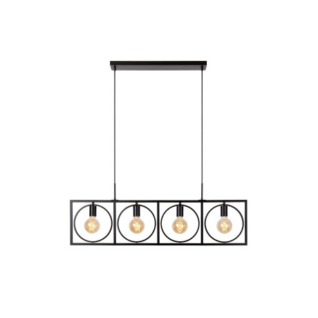 Lucide SUUS - Hanglamp - 4xE27 - Zwart