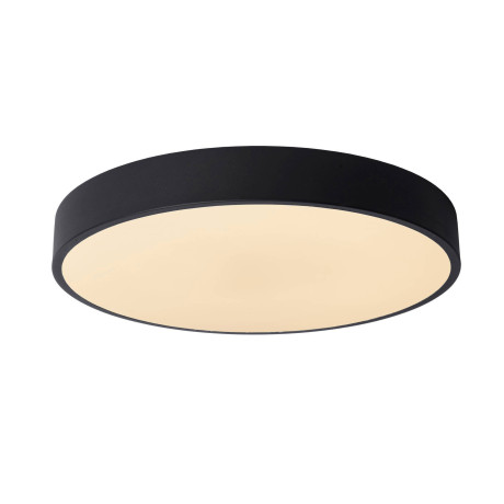 Lucide UNAR - Plafonnière - Ø 39,5 cm - LED Dimb. - 1x24W 2700K - 3 StepDim - Zwart