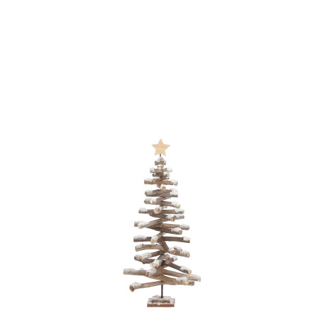 House of Seasons kerstdecoratie boom wit (h60xd36cm)