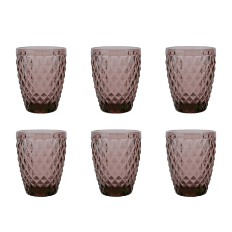 Medard de Noblat Diamond waterglas (220 ml) (set van 6)