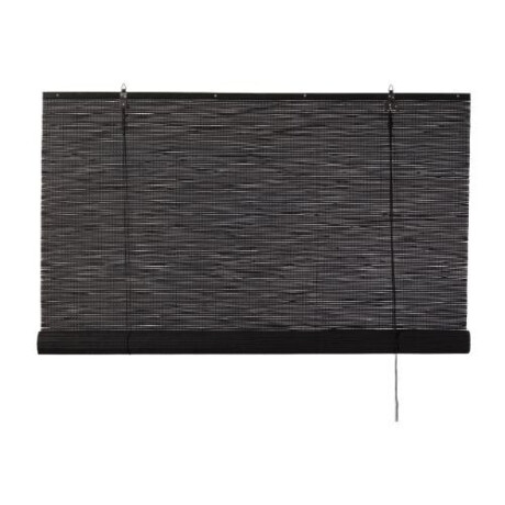 Bamboe rolgordijn - zwart - 60x130 cm