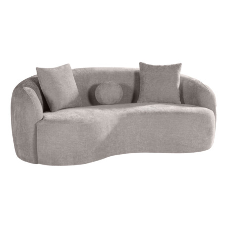 LABEL51 2,5-zits Organische Bank 'Novo' Elite stof, kleur Stone