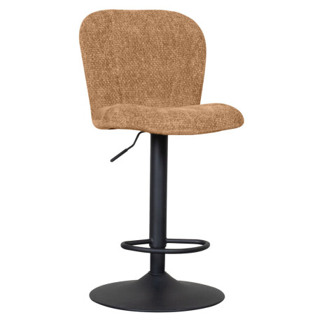 LABEL51 Draaibare Barkruk 'Vino' Elite stof, kleur Cognac (zithoogte 64-84cm)