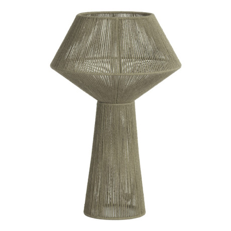 Light & Living Tafellamp 'Fugia' Jute, 57cm, kleur Lichtgroen
