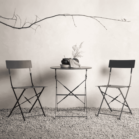 Nohr Bistroset 'Charee' kleur Donkergrijs