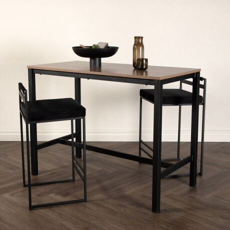 Nohr Bartafel 'Natividad' 120 x 60cm, kleur Walnoot