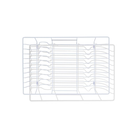 HEMA HEMA Afdruiprek 30x45x10.5cm Metaal Wit