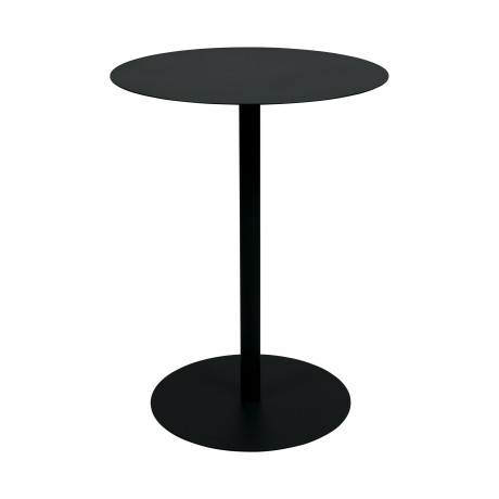 Zuiver Ronde Bistrotafel 'Snow' Staal, 57cm, kleur Zwart