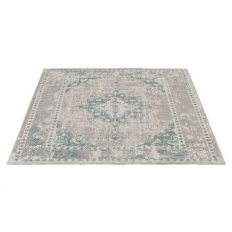 Vloerkleed Vintage - aqua/beige - 200x290 cm