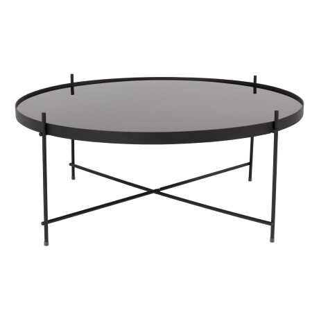 Zuiver Ronde Salontafel 'Cupid' Glas, 82cm, kleur Zwart