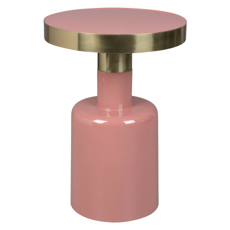 Zuiver Ronde Bijzettafel 'Glam' 36cm, kleur Roze