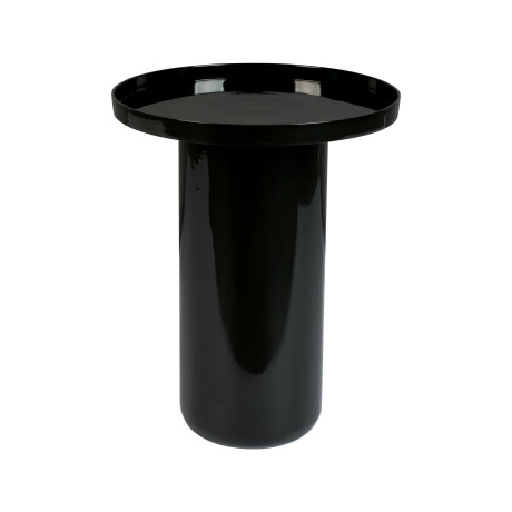 Zuiver Ronde Bijzettafel 'Shiny Bomb' 40cm, kleur Zwart
