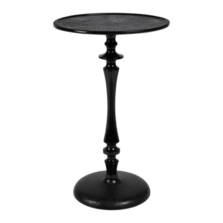 Dutchbone Ronde Bijzettafel 'Odessa' Epoxy, 36cm, kleur Zwart