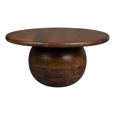 Dutchbone Ronde Salontafel 'Oblivian' Mangohout, 70cm