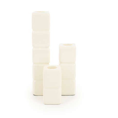 By-Boo Kaarshouder 'Cube' Set van 3 stuks, kleur Beige