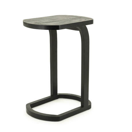 By-Boo Laptoptafel 'Enzo' Mangohout, 40 x 30cm, kleur Zwart