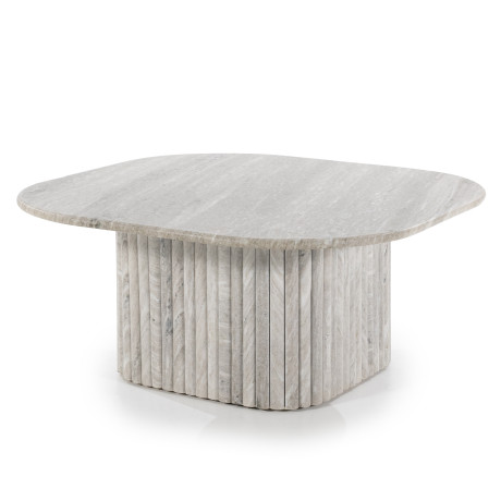 By-Boo Salontafel 'Dorique' Marmer, 80 x 80cm