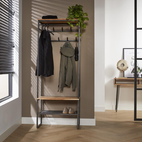 LifestyleFurn Staande Kapstok 'Kelsie' 182 x 70cm, acaciahout