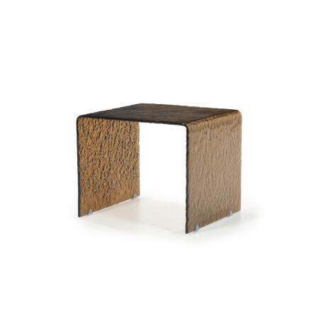 By-Boo Bijzettafel 'Ripple' Glas, 50 x 45cm