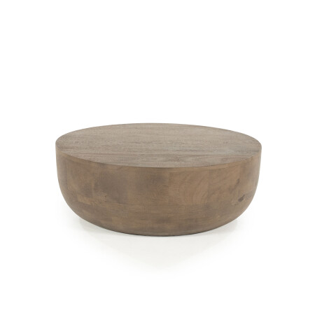 By-Boo Ronde Salontafel 'Karibu' Mangohout, 70cm