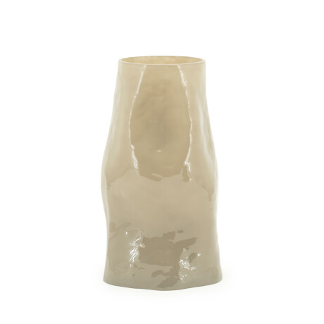 By-Boo Vaas 'Boyna' Glas, kleur Taupe