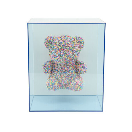 By-Boo Wanddecoratie 'Beary' 25 x 20cm, kleur Blauw