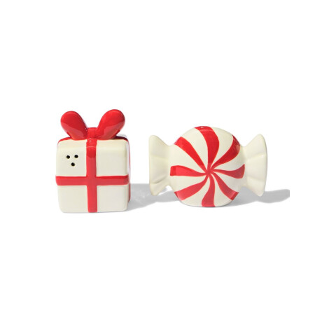 HEMA HEMA Peper- En Zoutmolen 11.5x10x9.3cm Keramiek Snoep-cadeau (wit)