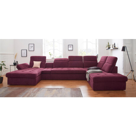 sit&more Zithoek Stardust U-vorm met verstelbare hoofdsteun, armleuningen en tafelelement