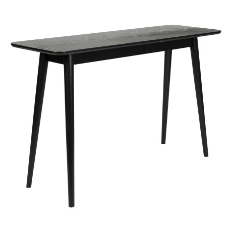 ZILT Sidetable 'Hany' Essenhout Visgraat, 120cm, kleur Zwart