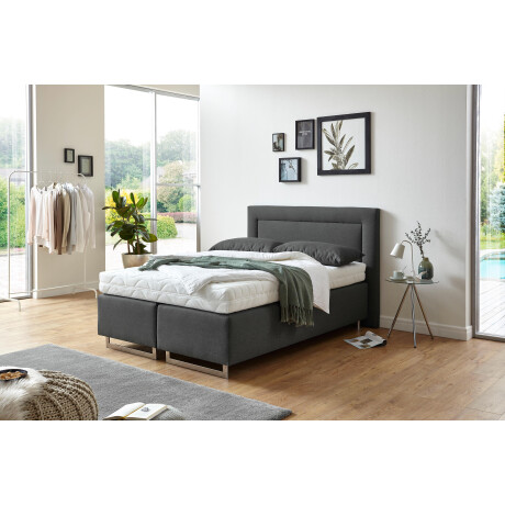 Westfalia Polsterbetten Boxspring met sierkussen en verchroomde glijders, in diverse uitvoeringen