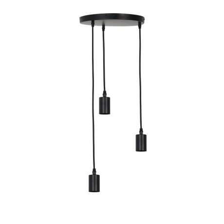 Light & Living Hanglamp 'Brandon' 3-Lamps, kleur Zwart