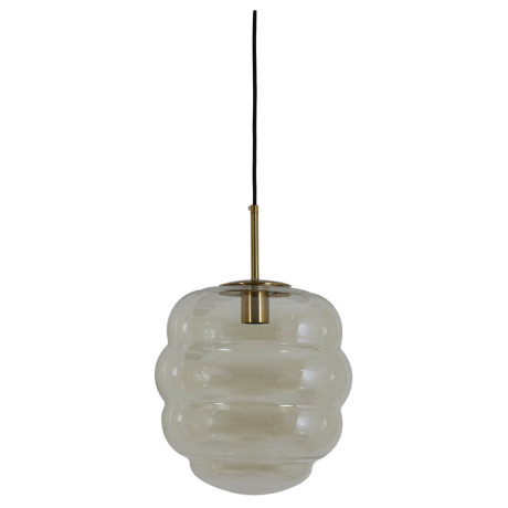 Light & Living Hanglamp 'Misty' 30cm, kleur Amber/Goud