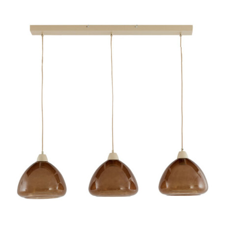 Light & Living Hanglamp 'Bisho' 3-Lamps, kleur Bruin