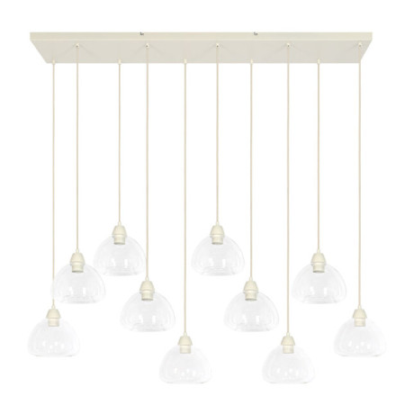 Light & Living Hanglamp 'Bisho' 10-lamps, kleur Crème