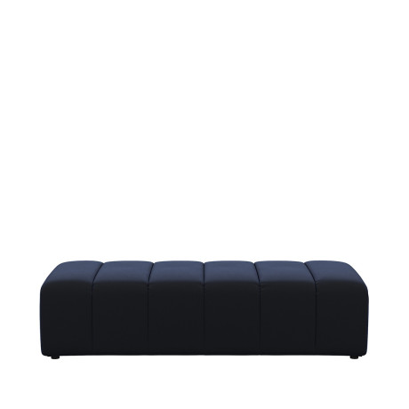 Dazzle Voetenbank 160x65 Velvet VI Midnight Navy