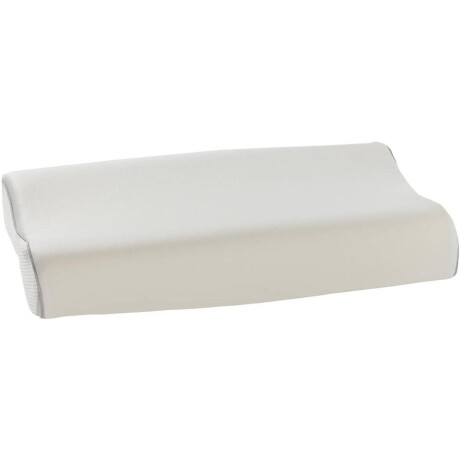 2e Halve Prijs Leen Bakker - Hoofdkussen Wave - Traagschuim - 50x60 Cm - Synthetisch/Traagschuim - Wit