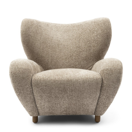 Fauteuil Courchevel, Faux fur, Beige