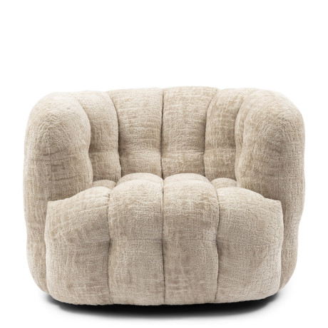 Rivièra Maison Fauteuil 'Arosa' Open Weave, kleur Naturel