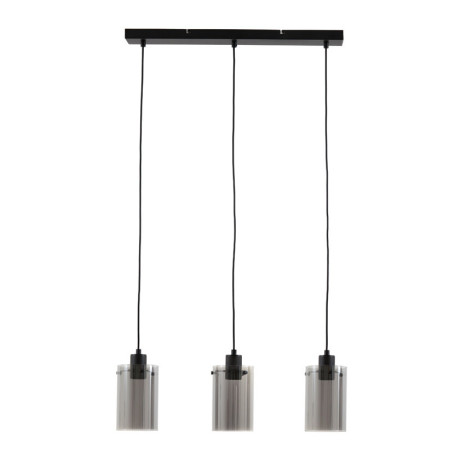 Light & Living Hanglamp 'Vancouver' 3-lamps, kleur Zwart