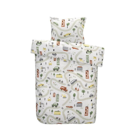 2e Halve Prijs Leen Bakker - Dekbedovertrek Luuk - Multicolour - 140x200 Cm - Katoen - Multikleur