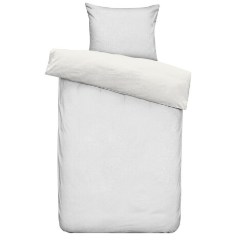 Leen Bakker - Dekbedovertrek Favorite Fuzzle- Off-white - 140x220 Cm - Polyester - Wit