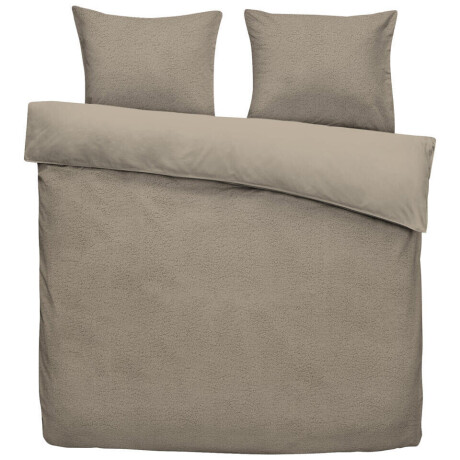 2e Halve Prijs Leen Bakker - Dekbedovertrek Teddy Favorite Fuzzle - - 200x220 Cm - Polyester/Teddy - Bruin