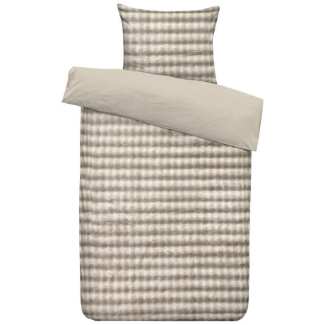 2e Halve Prijs Leen Bakker - Dekbedovertrek Brylin - Zand - 140x200/220 Cm - Polyester - Beige