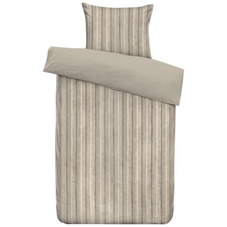 2e Halve Prijs Leen Bakker - Dekbedovertrek Felix - Zand/taupe - 140x200/220 Cm - Polyester - Beige#Taupe